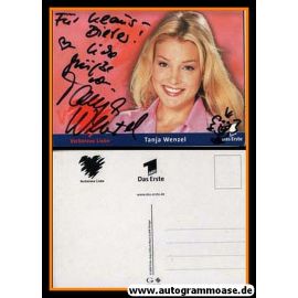 Autogramm TV | ARD | Tanja WENZEL | 2000er "Verbotene Liebe" (Portrait Color) Glitsch