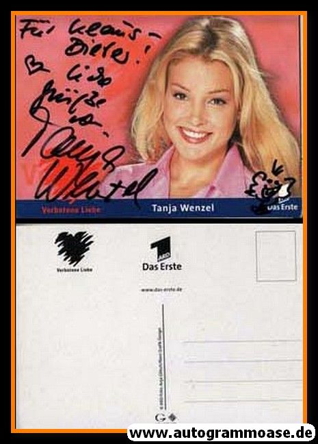 Autogramm TV | ARD | Tanja WENZEL | 2000er "Verbotene Liebe" (Portrait Color) Glitsch