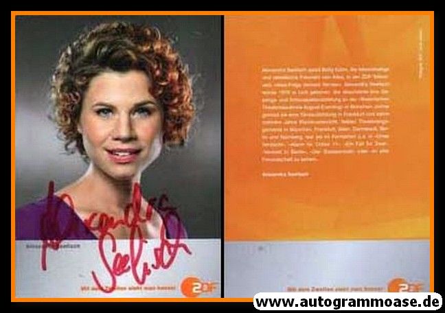 Autogramm TV | ZDF | Alexandra SEEFISCH | 2000er (Portrait Color)
