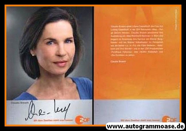Autogramm TV | ZDF | Claudia BROSCH | 2000er (Portrait Color) 
