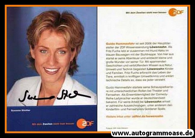 Autogramm TV | ZDF | Susanne STICHLER | 2000er (Portrait Color) 