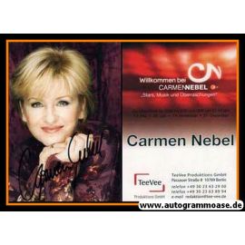 Autogramm TV / Volksmusik | ZDF | Carmen NEBEL | 2006 "Willkommen"