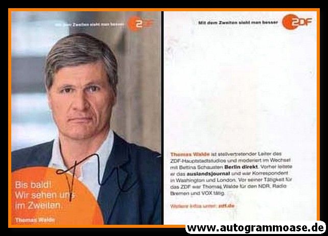 Autogramm TV | ZDF | Thomas WALDE | 2000er (Portrait Color) 2