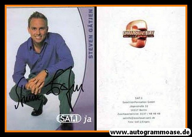 Autogramm TV | SAT1 | Steven GÄTJEN | 2000er "Champions Day"