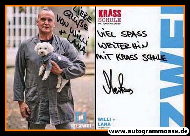 Autogramm TV | RTL2 | WILLI + LANA | 2010er "Krass Schule"