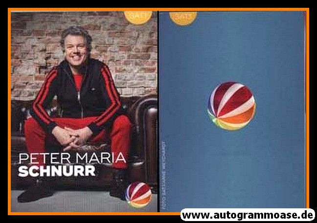 Autogramm TV | SAT1 | Peter Maria SCHNURR | 2010er (Portrait Color)