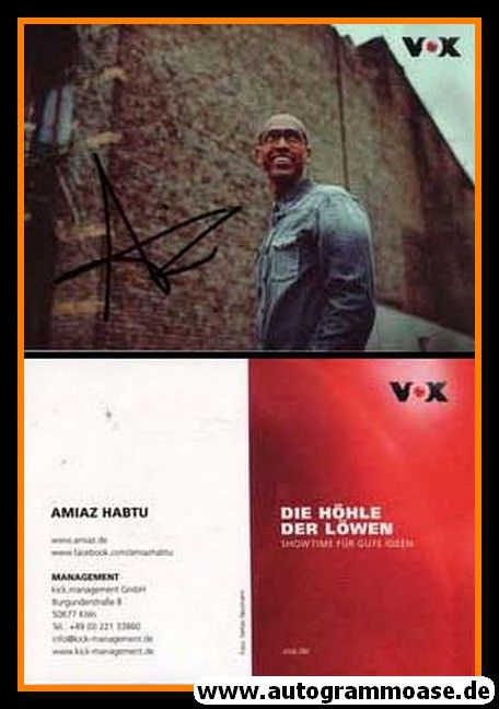 Autogramm TV | VOX | Amiaz HABTU | 2010er "Höhle Der Löwen"