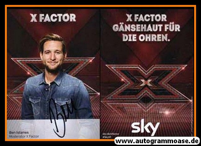 Autogramm TV | SKY | Ben ISTENES | 2010er "X Factor"