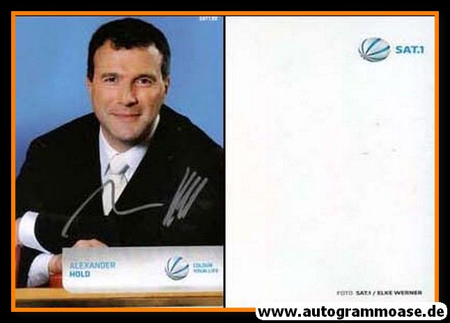 Autogramm TV | SAT1 | Alexander HOLD | 2000er (Portrait Color) Werner