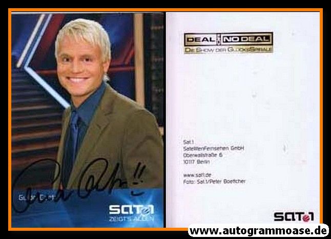 Autogramm TV | SAT1 | Guido CANTZ | 2000er "Deal Or No Deal" (Portrait Color) Boettcher