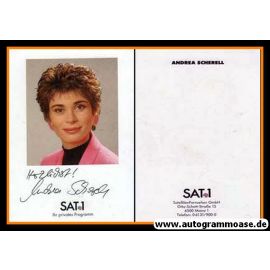 Autogramm TV | SAT1 | Andrea SCHERELL | 1990er (Portrait Color)