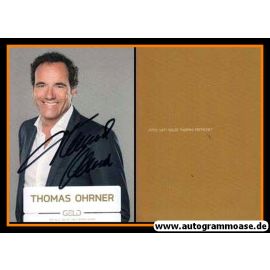 Autogramm TV | SAT1 | Thomas OHRNER | 2010er (Portrait Color) Gold