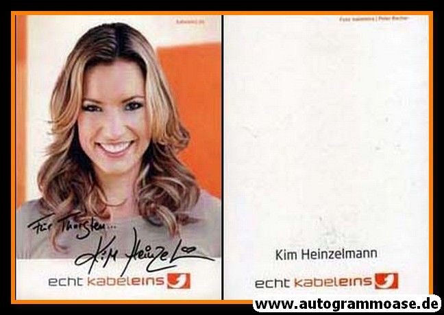 Autogramm TV | Kabel1 | Kim HEINZELMANN | 2000er (Portrait Color)