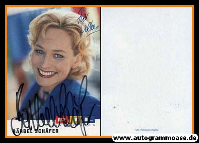 Autogramm TV | RTL | Bärbel SCHÄFER | 1990er (Portrait Color) 2