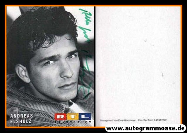 Autogramm TV | RTL | Andreas ELSHOLZ | 1990er (Portrait SW)
