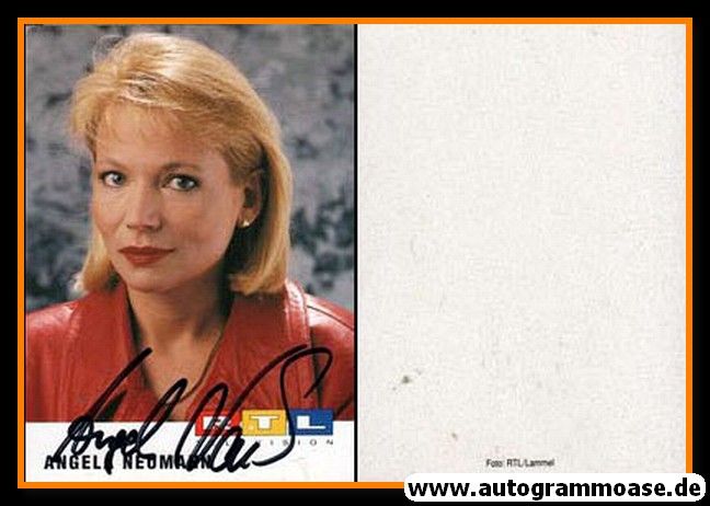 Autogramm TV | RTL | Angela NEUMANN | 1990er (Portrait Color)