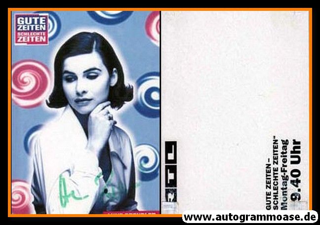 Autogramm TV | RTL | Anne BRENDLER | 1990er "GZSZ" (Pop-Art)
