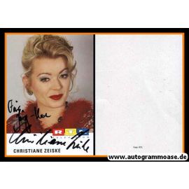 Autogramm TV | RTL | Christiane ZEISKE | 1990er (Portrait Color)