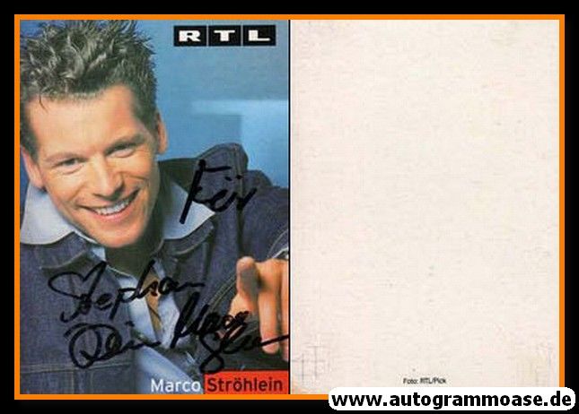 Autogramm TV | RTL | Marco STRÖHLEIN | 1990er (Portrait Color)