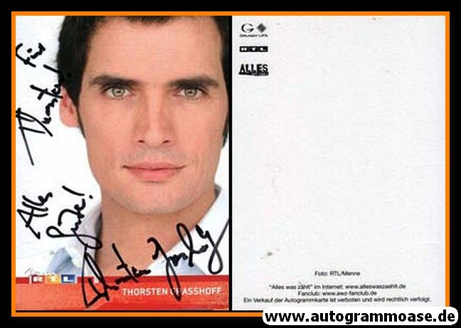 Autogramm TV | RTL | Thorsten GRASSHOFF | 2000er "Alles Was Zählt"