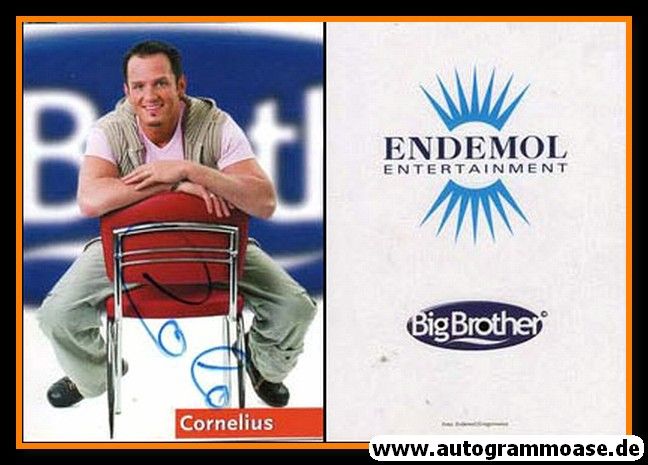 Autogramm TV | RTL | CORNELIUS | 2001 "Big Brother" (Portrait Color)