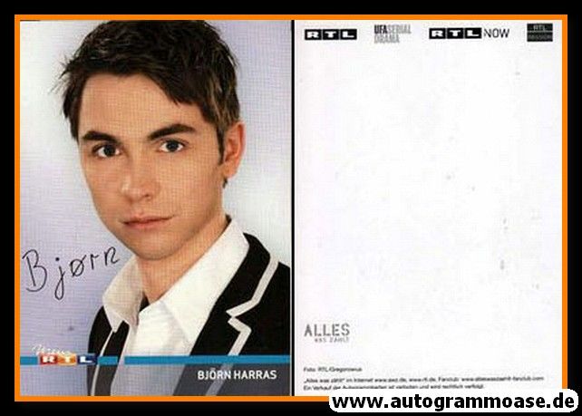 Autogramm TV | RTL | Björn HARRAS | 2010er "GZSZ" 