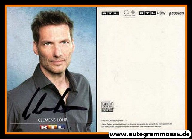 Autogramm TV | RTL | Clemens LÖHR | 2010er "GZSZ" 