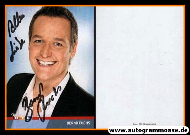 Autogramm TV | RTL | Bernd FUCHS | 2010er (Portrait Color)