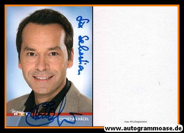 Autogramm TV | RTL | Christian HÄCKL | 2010er (Portrait Color)