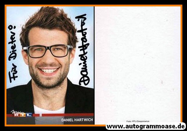 Autogramm TV | RTL | Daniel HARTWICH | 2010er (Portrait Color Gregorowius)