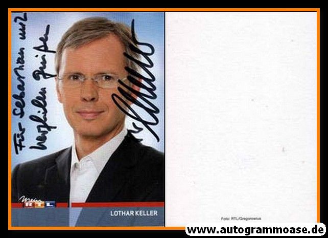 Autogramm TV | RTL | Lothar KELLER | 2010er (Portrait Color)