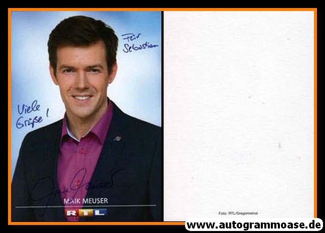 Autogramm TV | RTL | Maik MEUSER | 2010er (Portrait Color)
