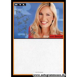 Autogramm TV | RTL | Birgit VON BENTZEL | 1990er (Portrait Color) Stempell