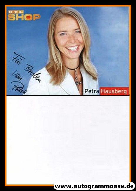 Autogramm TV | RTL | Petra HAUSBERG | 2010er (Portrait Color) Shop