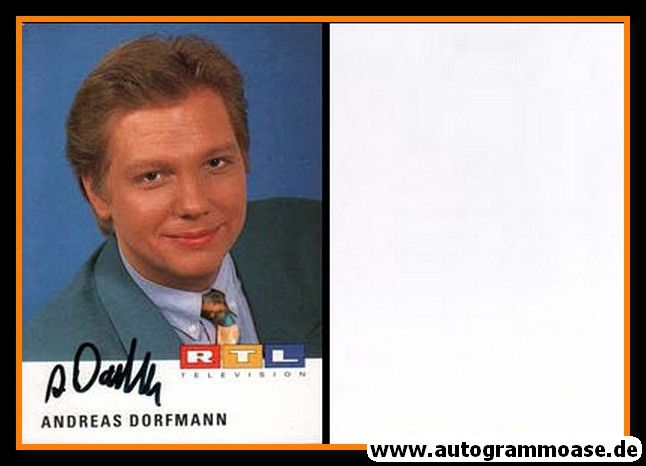 Autogramm TV | RTL | Andreas DORFMANN | 1990er (Portrait Color) 