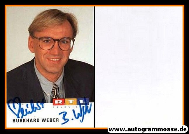 Autogramm TV | RTL | Burkhard WEBER | 1990er (Portrait Color)