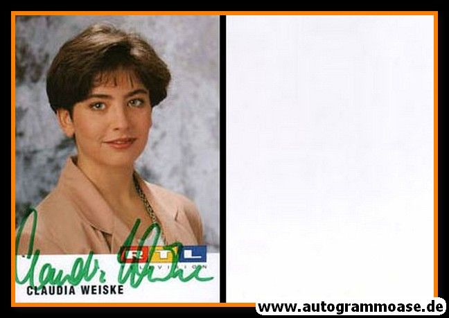Autogramm TV | RTL | Claudia WEISKE | 1990er (Portrait Color) Lammel