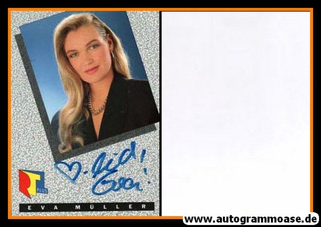 Autogramm TV | RTL | Eva MÜLLER | 1980er (Portrait Color)
