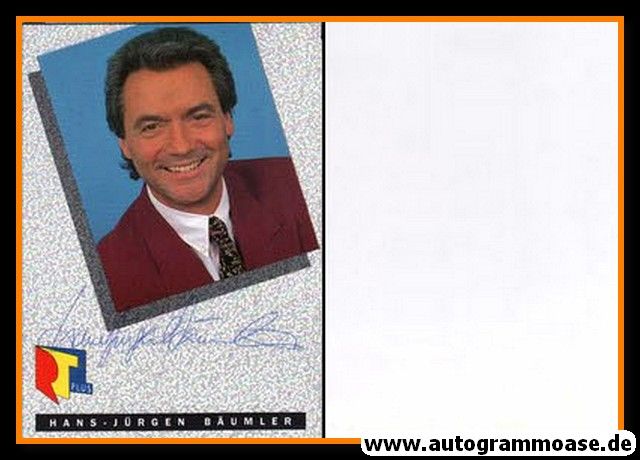 Autogramm TV | RTL | Hans-Jürgen BÄUMLER | 1980er (Portrait Color)