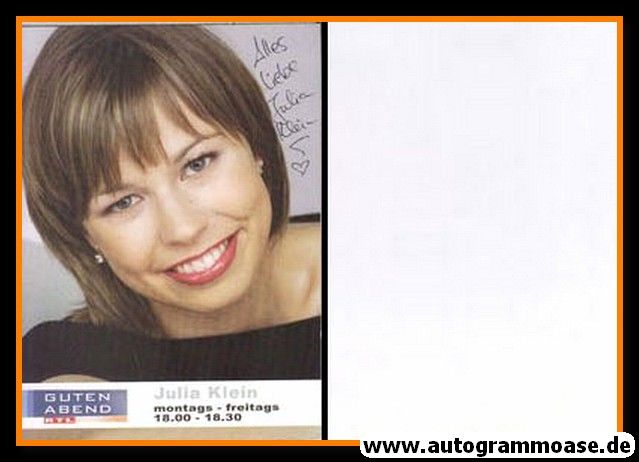 Autogramm TV | RTL | Julia KLEIN | 2000er "Guten Abend"