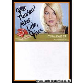 Autogramm TV | 9Live | Tina KAISER | 2010er (Portrait Color) 2