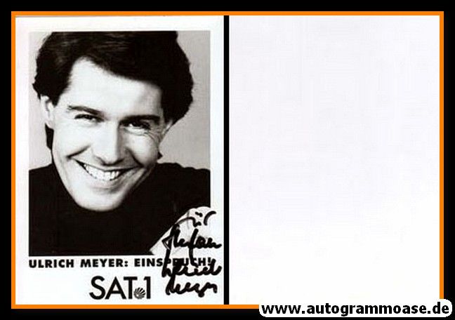 Autogramm TV | SAT1 | Ulrich MEYER | 1990er "Einspruch"