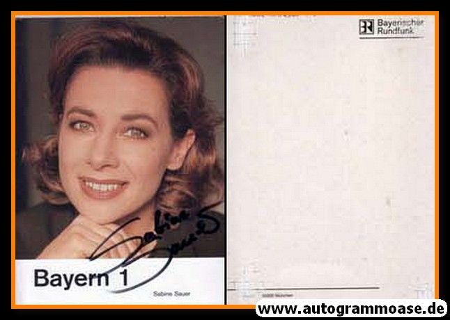 Autogramm Radio | BR Bayern 1 | Sabine SAUER | 1990er (Portrait Color)