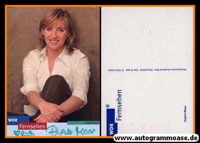 Autogramm TV | WDR | Angela MAAS | 2000er (Portrait Color)