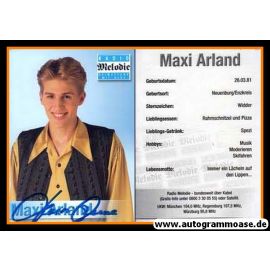 Autogramm Radio | Melodie | Maxi ARLAND | 2000er (Portrait Color)