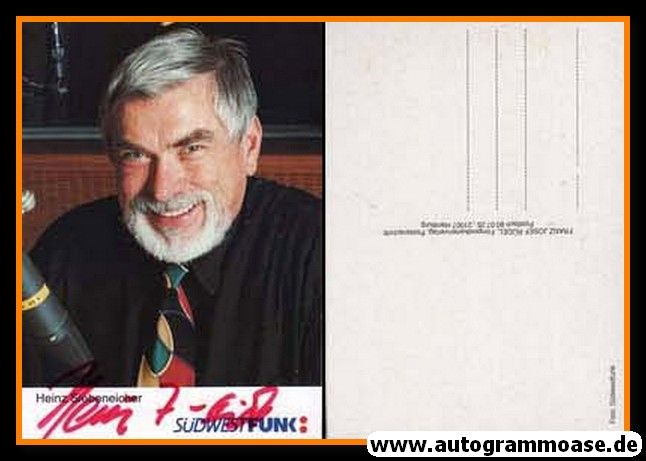 Autogramm TV | SWF | Heinz SIEBENEICHER | 1990er (Portrait Color) Rüdel