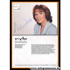 Autogramm Radio | MDR1 Sachsen-Anhalt | Sabine KÜSTER | 2000er (Portrait Color) 2