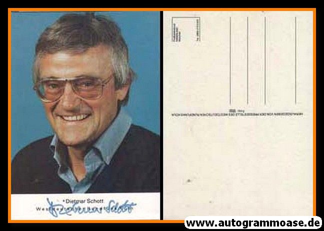 Autogramm TV | WDR | Dietmar SCHOTT | 1980er (Portrait Color) 