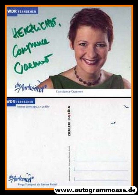 Autogramm TV | WDR | Constance CRAEMER | 2000er "Die Anrheiner"