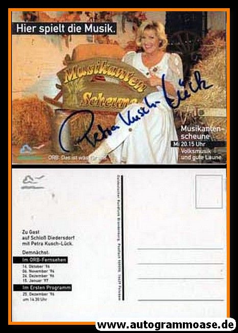 Autogramm TV | ORB | Petra KUSCH-LÜCK | 1996 "Musikantenscheune"